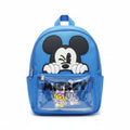 Sac à Dos Maternelle Mickey Bleu avec Poche Transparente – 35 × 25 × 12 cm