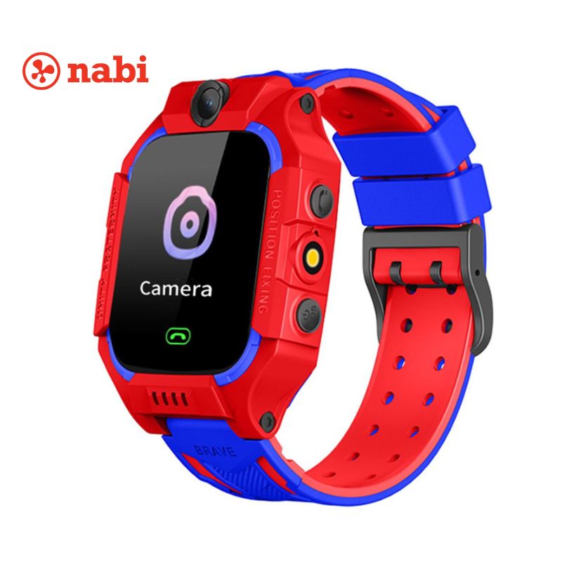 Nabi Montre Connectée Z7 - SOS - Traceur GPS - Carte SIM -  Rouge Bleu