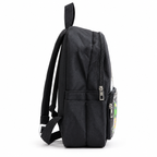 Sac à Dos Maternelle Mickey Noir avec Poche Transparente – 35 × 25 × 12 cm