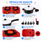 Kit de Cuisine Enfant avec Réchaud, Casseroles et Ustensiles – Modèle 266