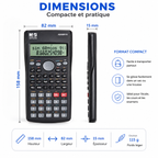 Calculatrice Scientifique M&G MOC-82MS – 240 Fonctions et Écran 2 Lignes
