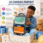 Sac à Dos Scolaire Enfant Dinosaure Classes de CM – Grande Capacité – Confort & Sécurité - Bleu