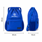 ZHUOKU Sac à dos à cordon Bleu Roi - 40 cm – Léger, Spacieux et Polyvalent