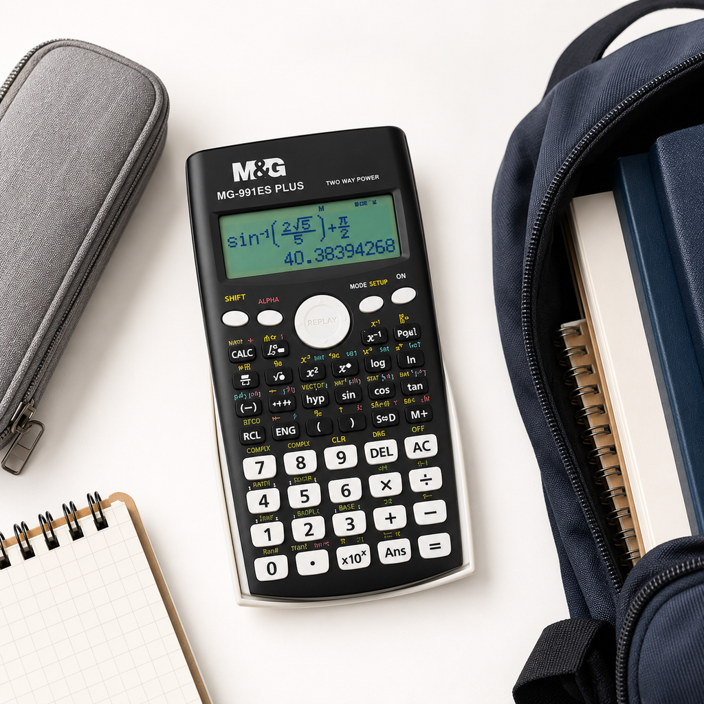 Calculatrice Scientifique M&G MG-991ES Plus – 417 Fonctions et Double Alimentation