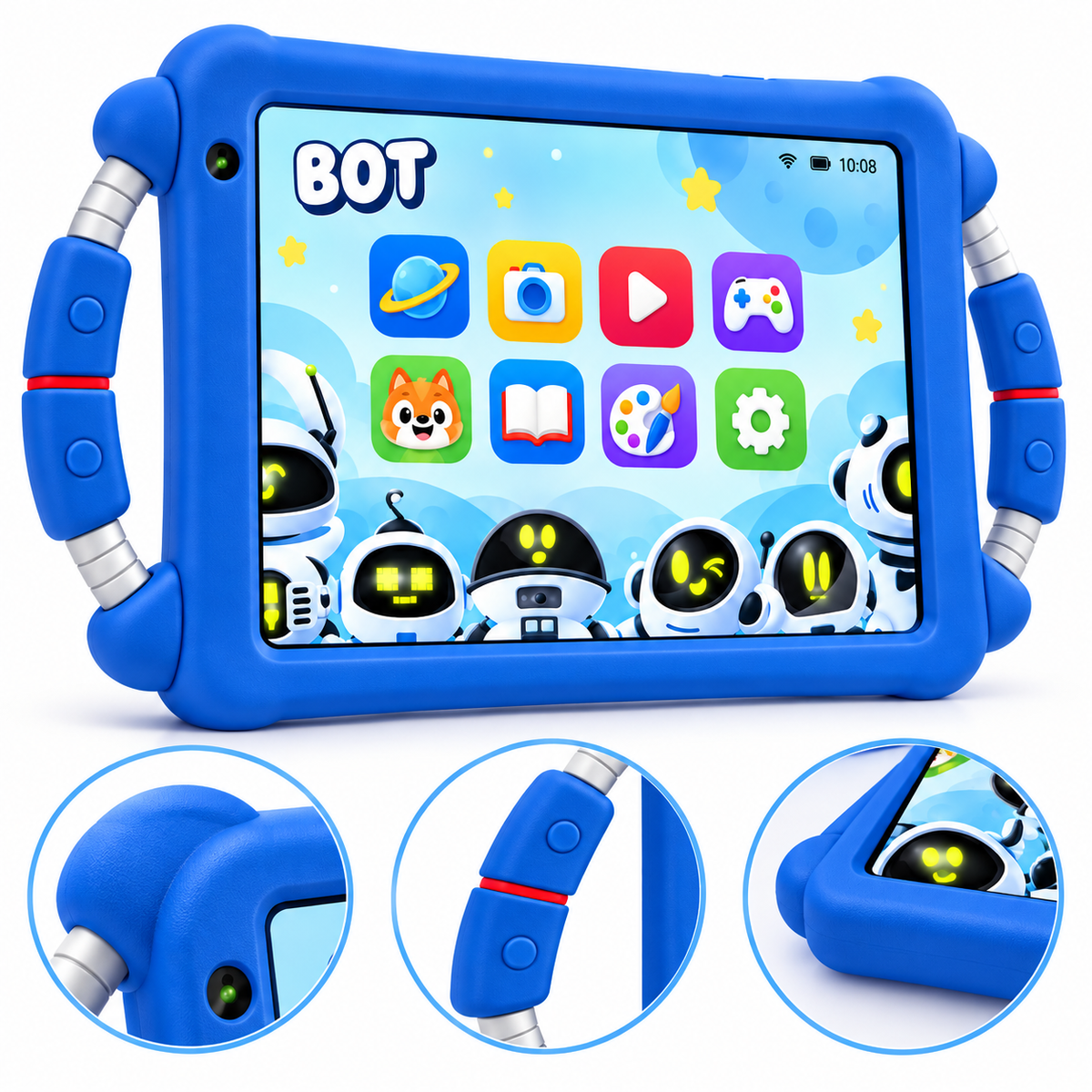 Tablette Enfant BéBé-TAB BOT 8" – Android – 8 Go + 256 Go – 5G Dual SIM