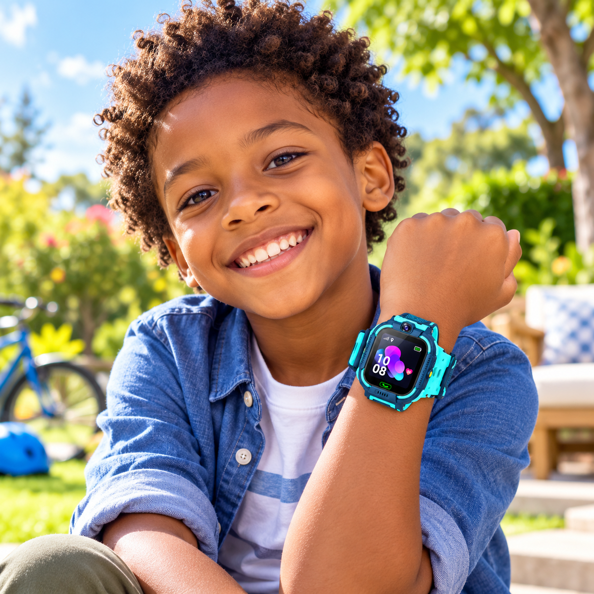 Montre Connectée Enfant Smart2030 C002 – Appels, GPS, Caméra & Lampe Torche
