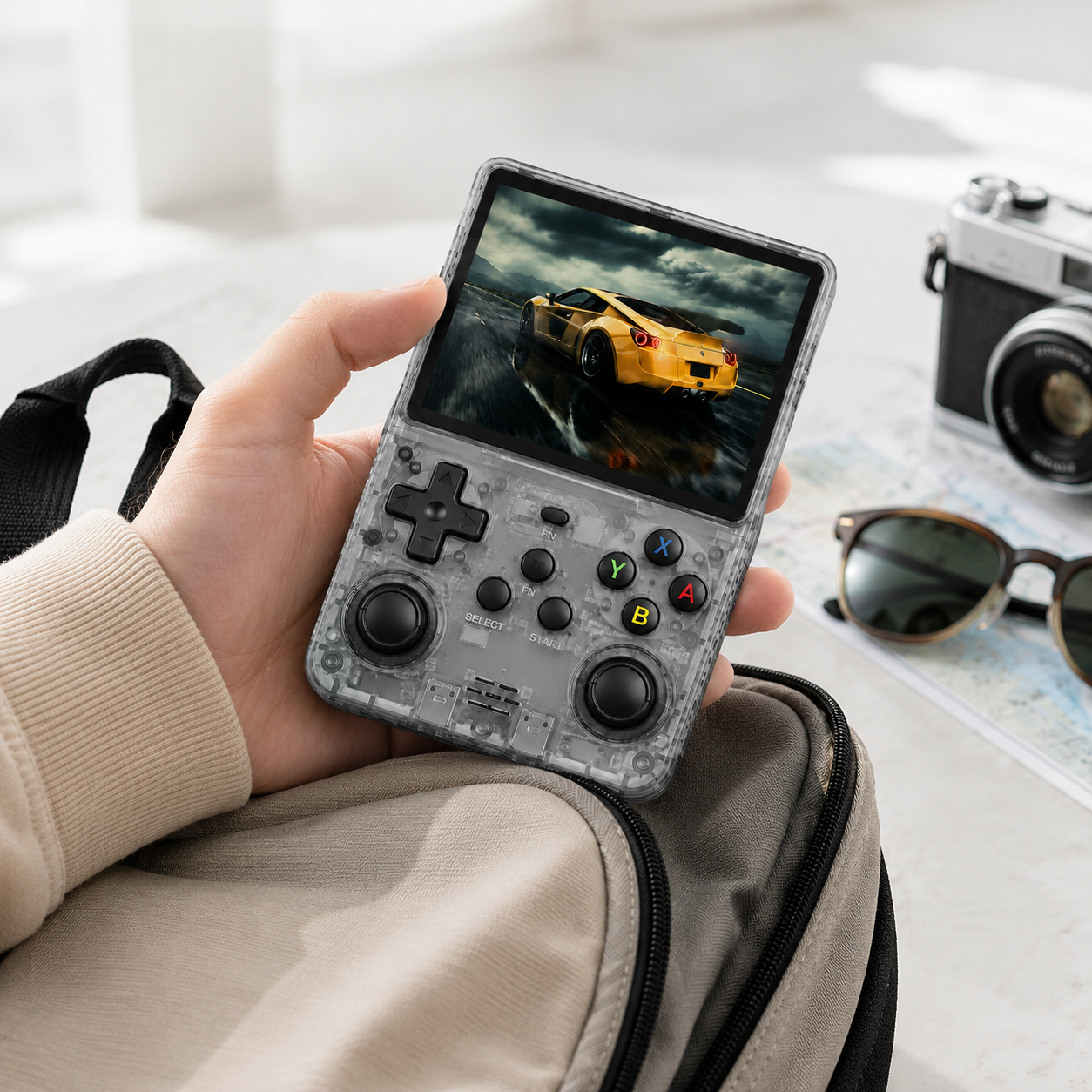 Console de Jeu Portable R36S 64 Go – Écran Couleur, Système Linux et Jeux Rétro