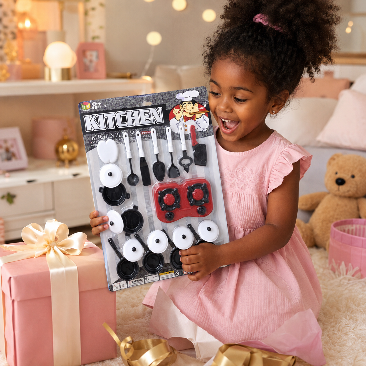 Kit de Cuisine Enfant avec Réchaud, Casseroles et Ustensiles – Modèle 266
