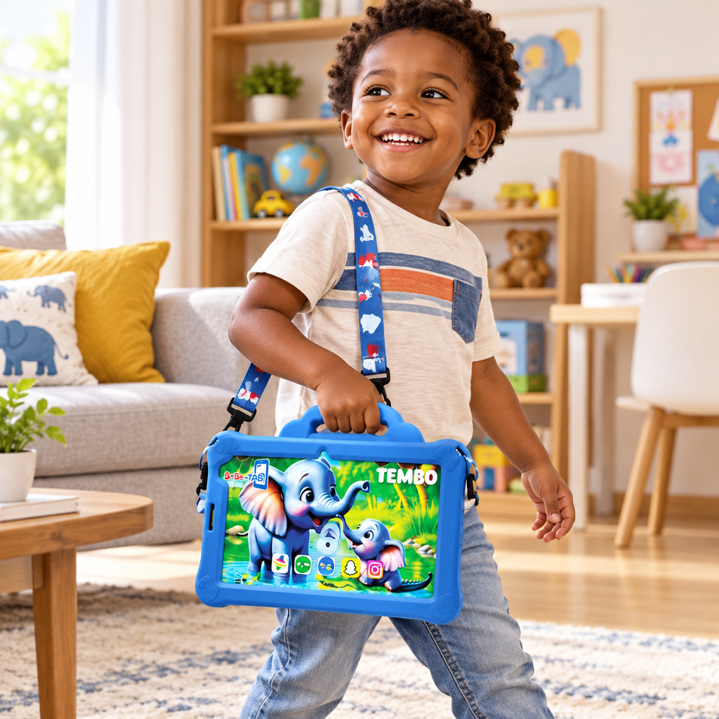 Tablette Enfant BéBé-TAB TEMBO 7" – Android – 8 Go + 512 Go – 5G Dual SIM