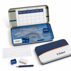 V Select Coffret de géométrie 11 pièces – Boîte métallique complète