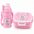 Lunch Box Enfant Rose Baby Three avec Gourde – 2 Compartiments