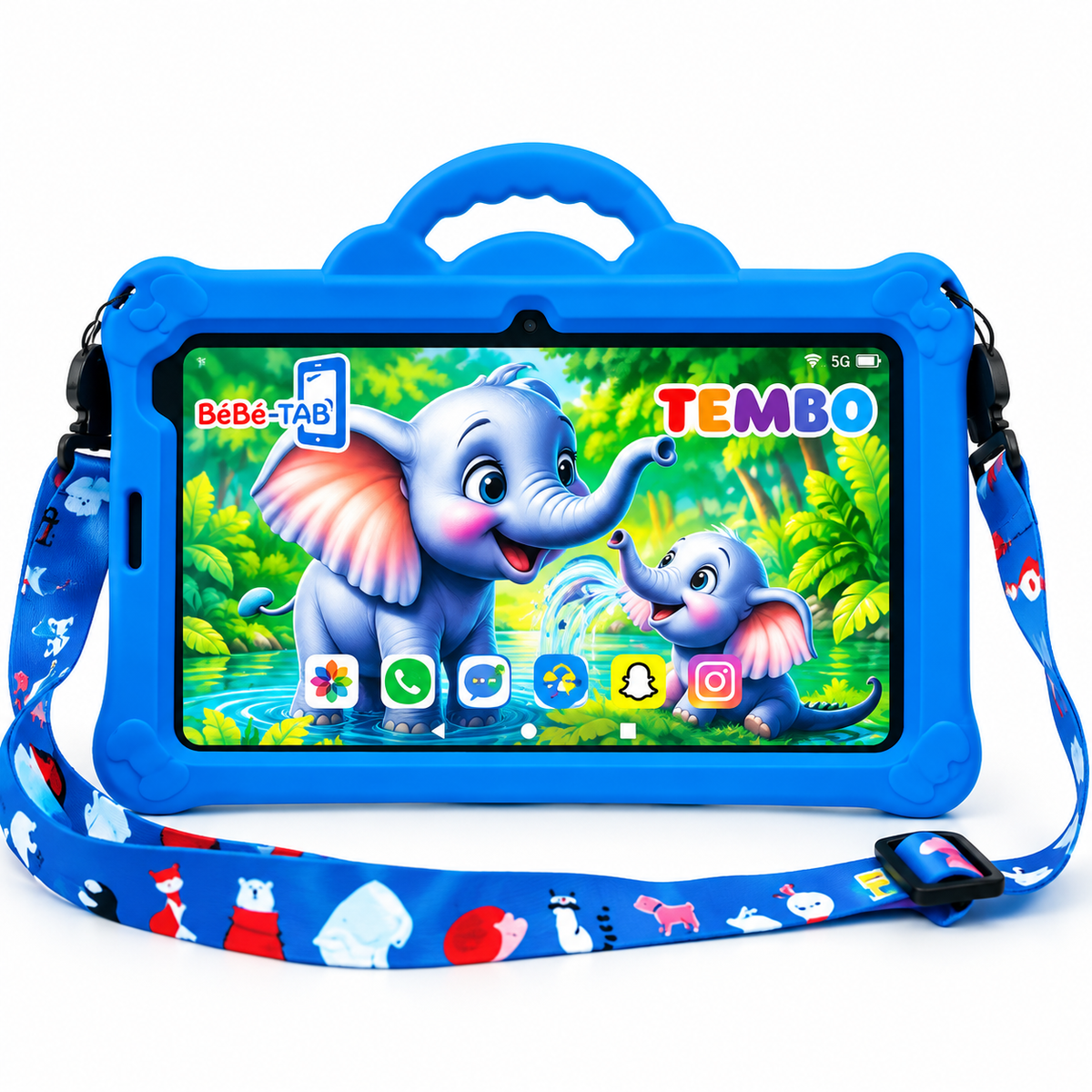 Tablette Enfant BéBé-TAB TEMBO 7" – Android – 8 Go + 512 Go – 5G Dual SIM