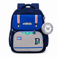 Sac à Dos Scolaire Enfant Wldkids Bleu - Classes de CE & CM – Grande Capacité avec Trousse Ronde Amovible