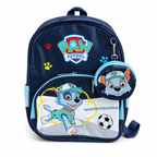Sac à Dos Enfant Paw Patrol Marshall - Maternelle & CP - Bleu Marine – avec Petite Trousse Amovible