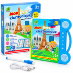 Livre Éducatif Électronique Bilingue Français–Anglais – 180+ Mots – Dès 3 Ans - Rechargeable