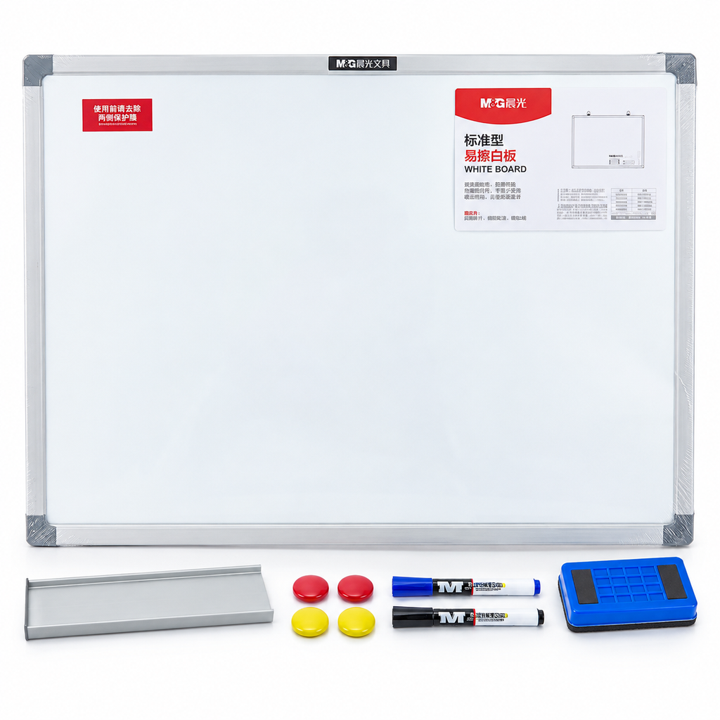 Tableau Magnétique Blanc Effaçable M&G – 60 × 45 cm