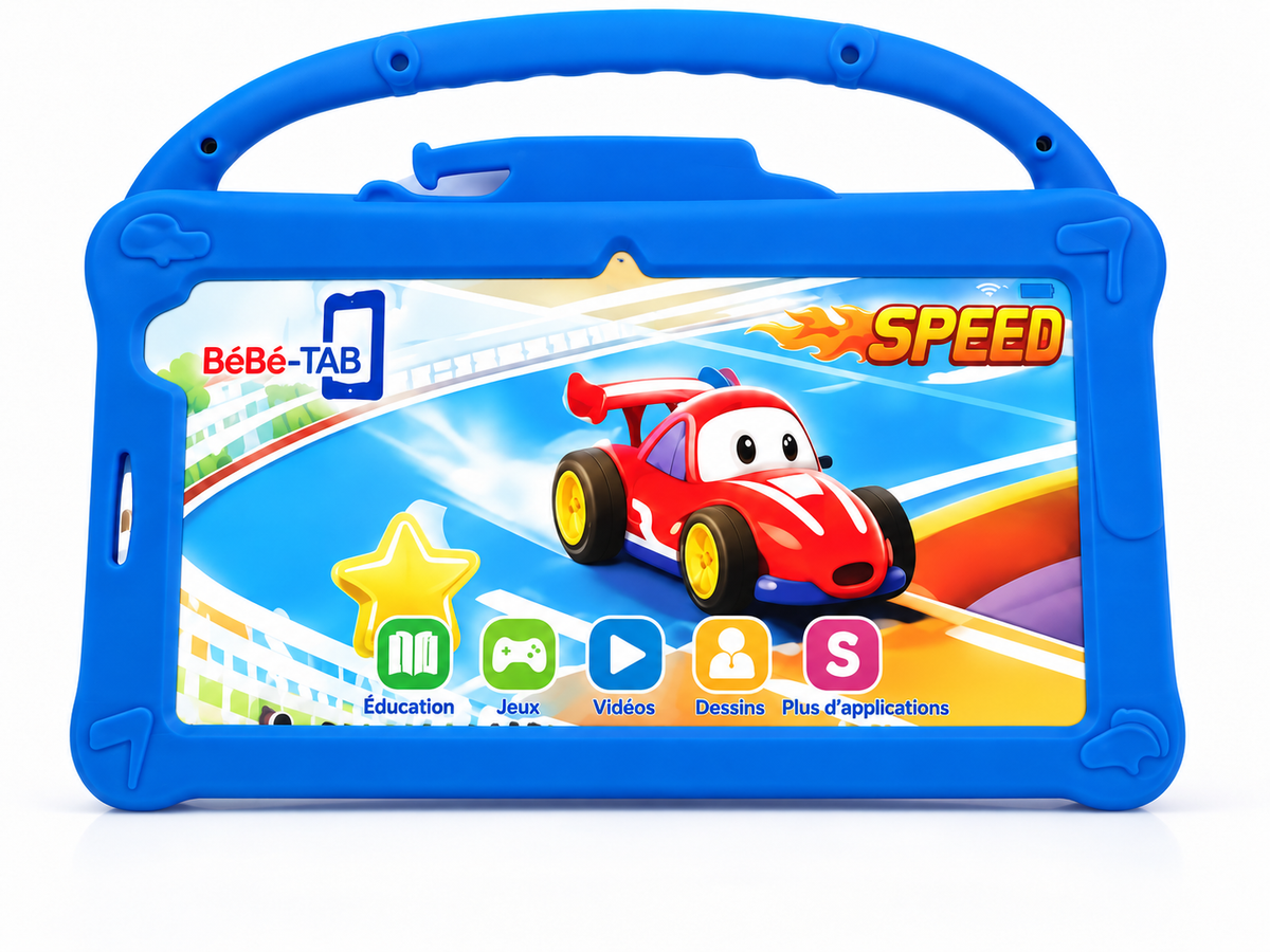 Tablette Enfant BéBé-TAB SPEED 7" – Android – 8 Go + 512 Go – 5G Dual SIM