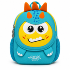 Sac à Dos Enfant Dinosaure Milai Duo - Bleu turquoise et Jaune – Maternelle – Compact, léger et mignon