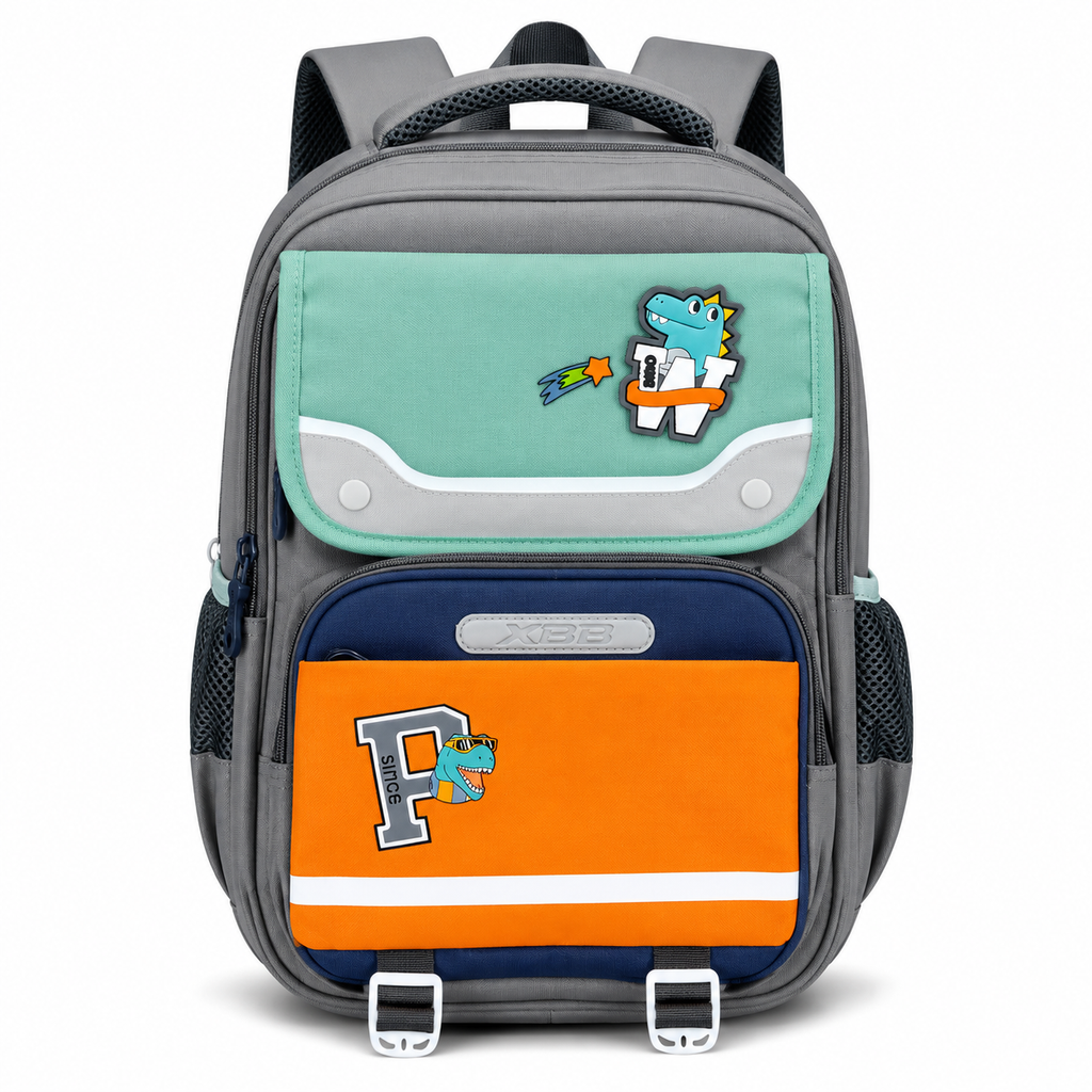 Sac à Dos Scolaire Enfant Dinosaure Classes de CM – Grande Capacité – Confort & Sécurité - Bleu