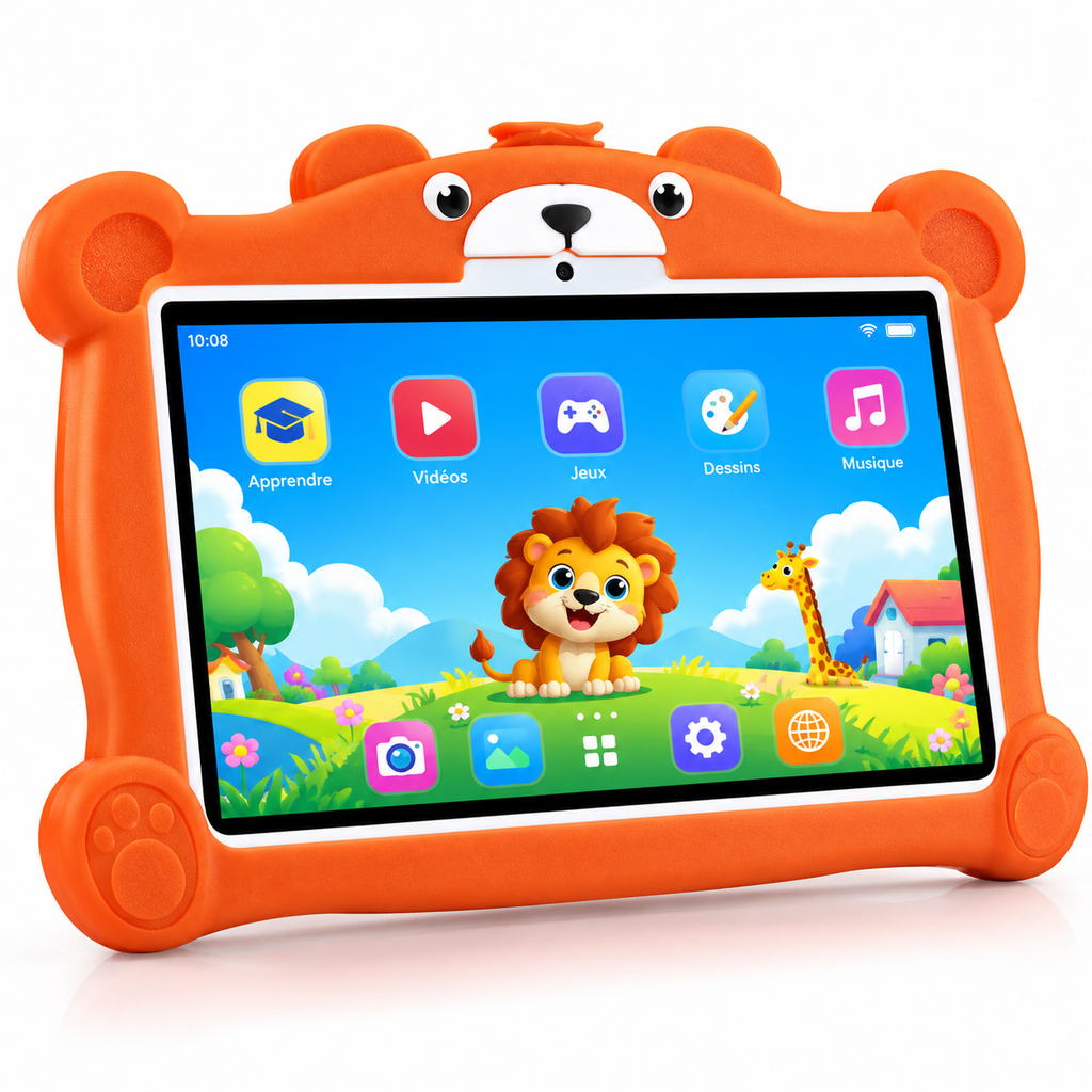 VIKUSHA Tablette Enfant  VK-17 10,1" Android avec Coque de Protection