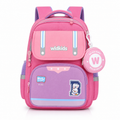 Sac à Dos Scolaire Enfant Wldkids Rose – Classes de CE & CM – Avec Trousse Ronde Amovible