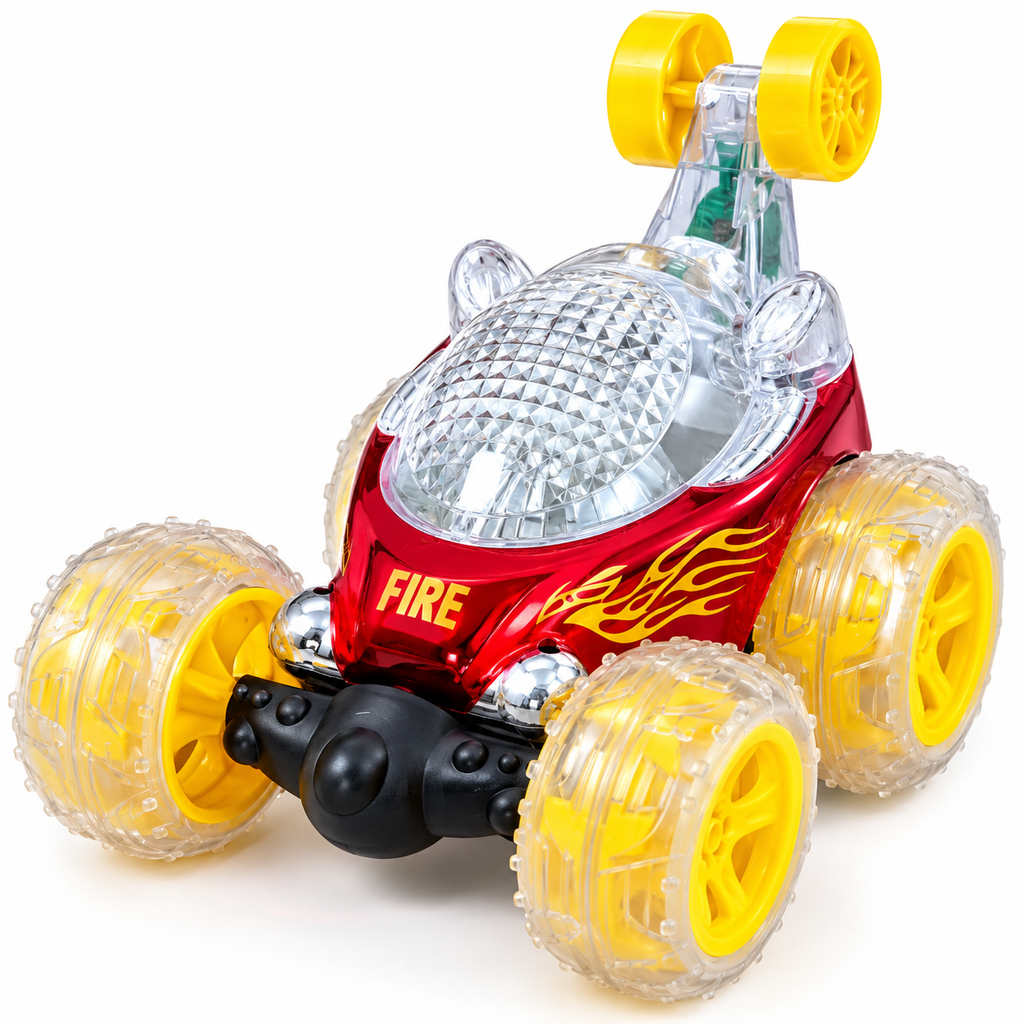 Voiture Acrobatique Télécommandée Stunt Cars No.102 – Rotation 360° – Lumières & Musique – Rechargeable