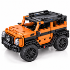 4x4 à Construire en Briques 12 x 11 x 22 cm – Véhicule Tout-Terrain Orange & Noir – 15 Ans+
