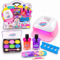 Coffret Beauté Enfant avec Lampe – Maquillage & Vernis Réels –  5 Ans+