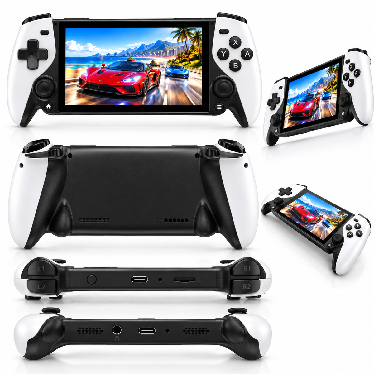 Console de Jeu Portable M25 – Écran IPS 4,3" – Jeux Rétro 3D – 64 Go