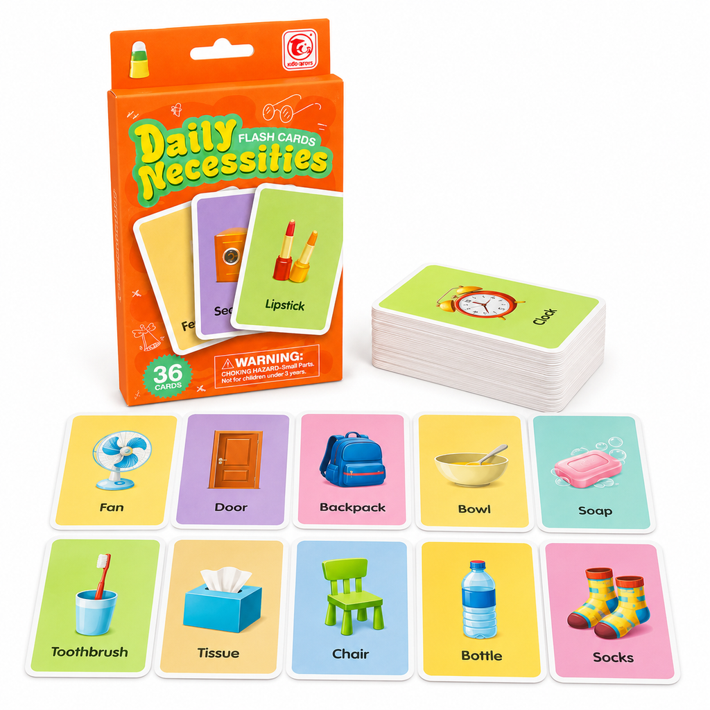 Cartes Educatives en Anglais – Daily Necessities – 36 cartes