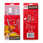 Coffret de géométrie M&G HARL1305 – Compas, règles et accessoires