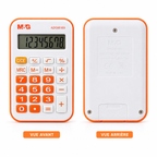 M&G Mini Calculatrice de Poche 8 Chiffres – Orange & Blanche