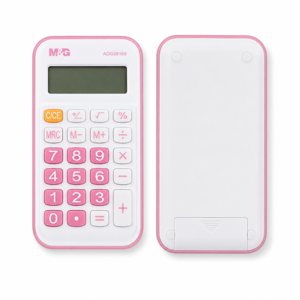 M&G Mini Calculatrice de Poche8 Chiffres – Rose & Blanche