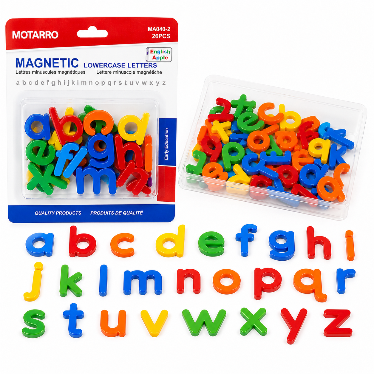 Motarro Lettres Magnétiques Minuscules – Alphabet 26 Pièces