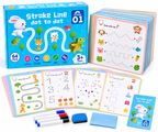 Coffret Éducatif Stroke Line Dot-to-Dot – 64 Activités de Tracé dès 3 Ans
