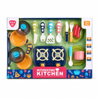 Kit de Cuisine Enfant 17 Pièces avec Réchaud, Casseroles et Ustensiles – Dès 3 Ans