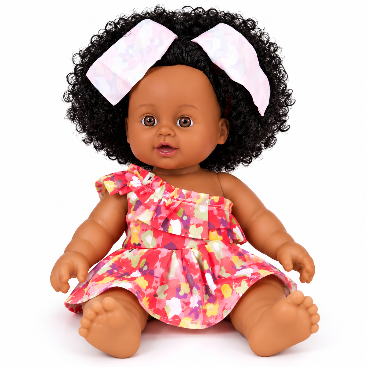 Poupée Bébé 30 cm avec Accessoires – Biberon, Repas & Soins – Rose