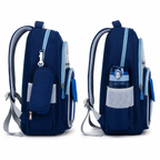 Sac à Dos Scolaire Enfant Astronaute WLDA – Grande Capacité pour Classes de CE et CM - 41 × 30 × 16 cm – Bleu