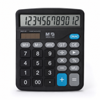 Calculatrice de bureau M&G MGC-614 – Grand écran 12 chiffres et double alimentation