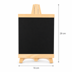 Motarro Mini Tableau Noir sur Chevalet en Bois – 16 × 28 cm