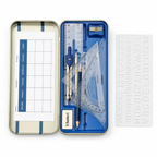 Coffret de géométrie VSelect 11 pièces – Boîte métallique complète