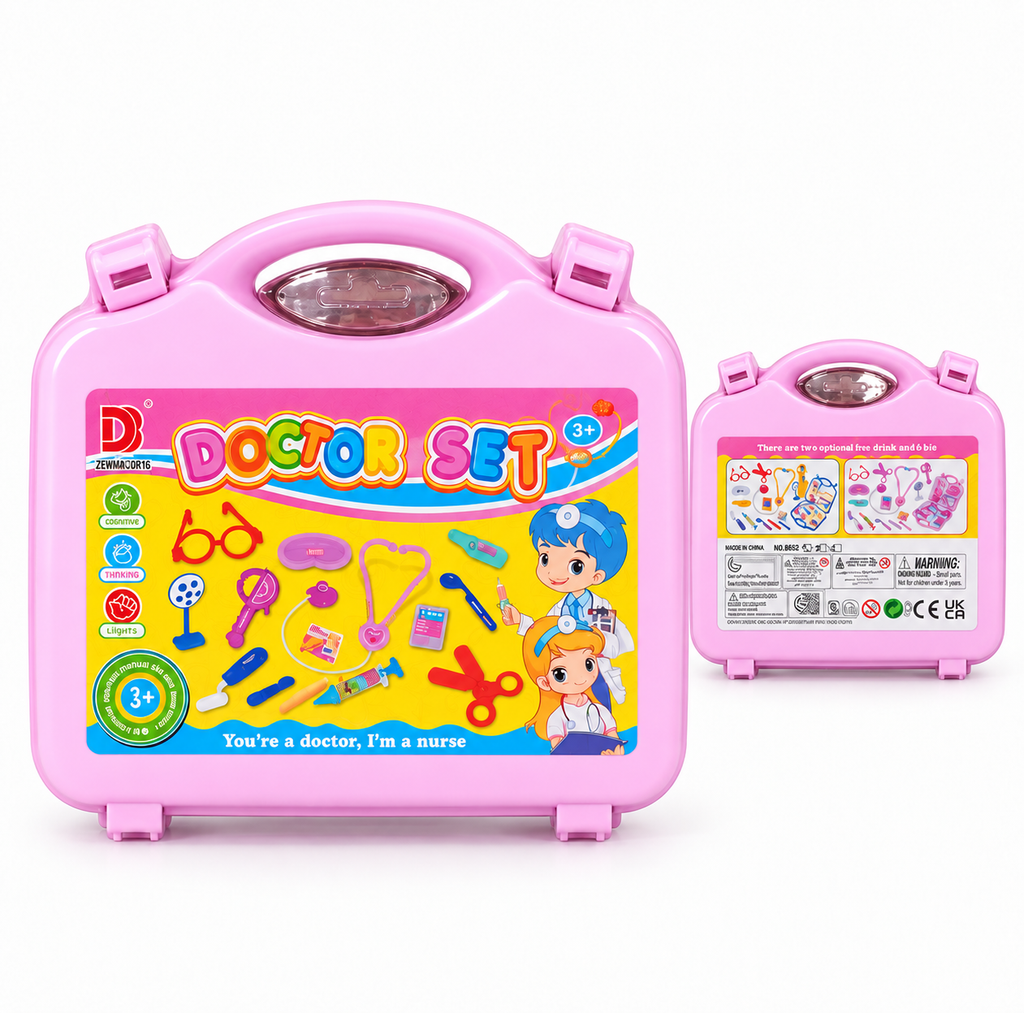 Coffret Docteur Enfant – Mallette Médicale de Jeu avec Accessoires -  3 ans+
