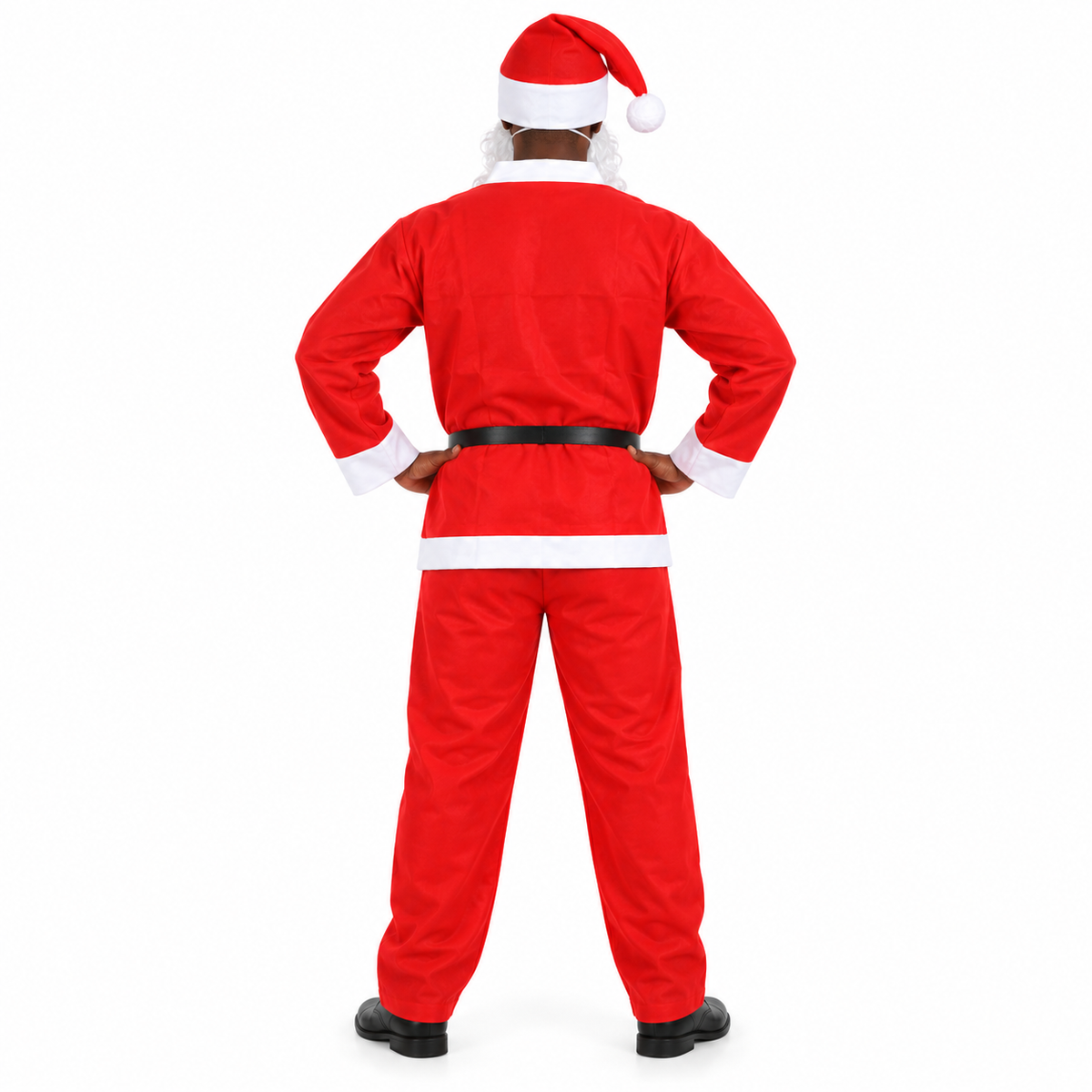 Costume Père Noël Adulte – 5 Pièces – Taille Unique – Rouge & Blanc