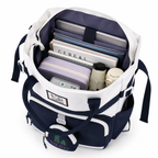 Sac à Dos Scolaire Fille Style Coréen - Bleu Blanc – Collège et Lycée
