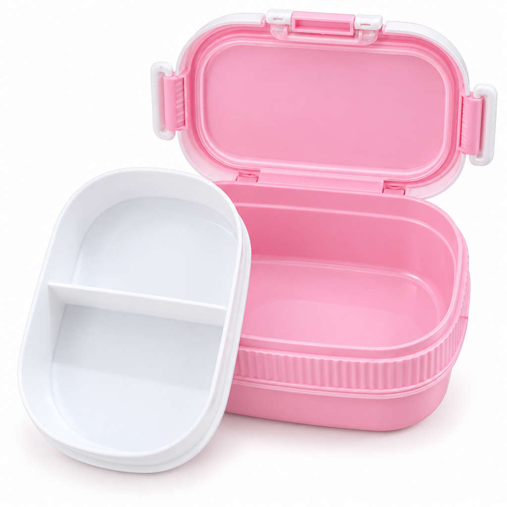 Lunch Box Enfant Rose Baby Three avec Gourde – 2 Compartiments