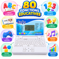 Ordinateur Éducatif Enfant 80 Fonctions – Apprentissage, Jeux & Musique