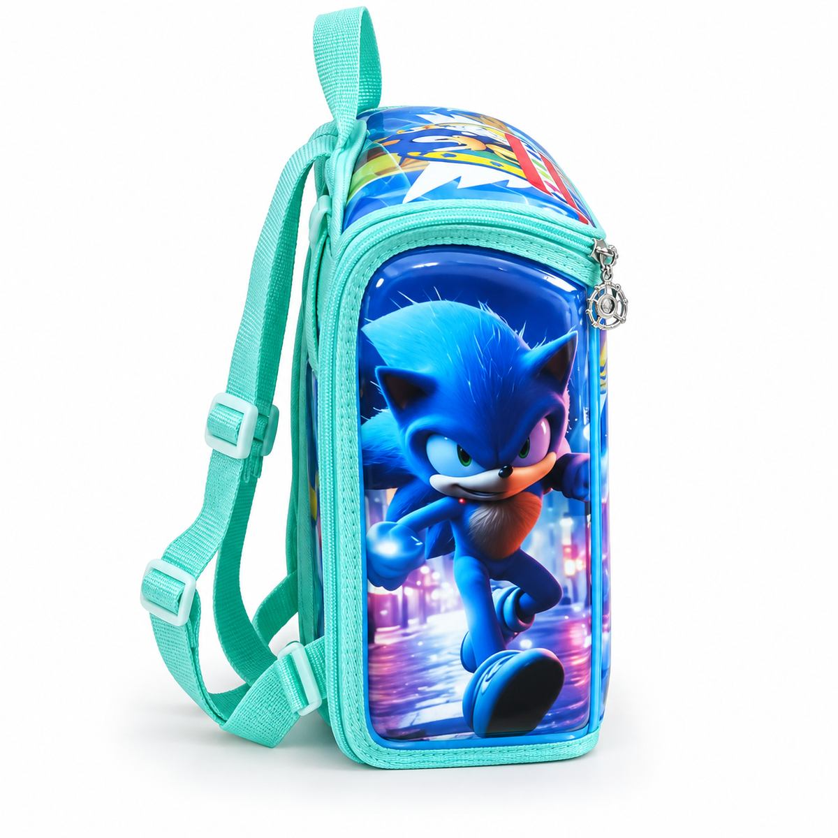 Sac à Dos Enfant Sonic Bleu – Maternelle – 25 × 22 × 12 cm
