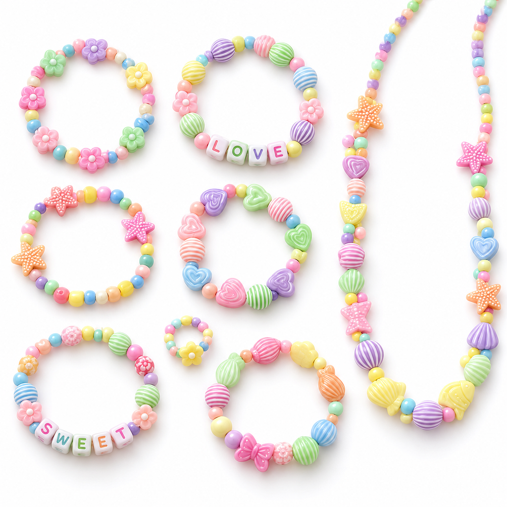 Coffret DIY Pearl – Kit de Création de Bijoux en Perles – 3 Ans+