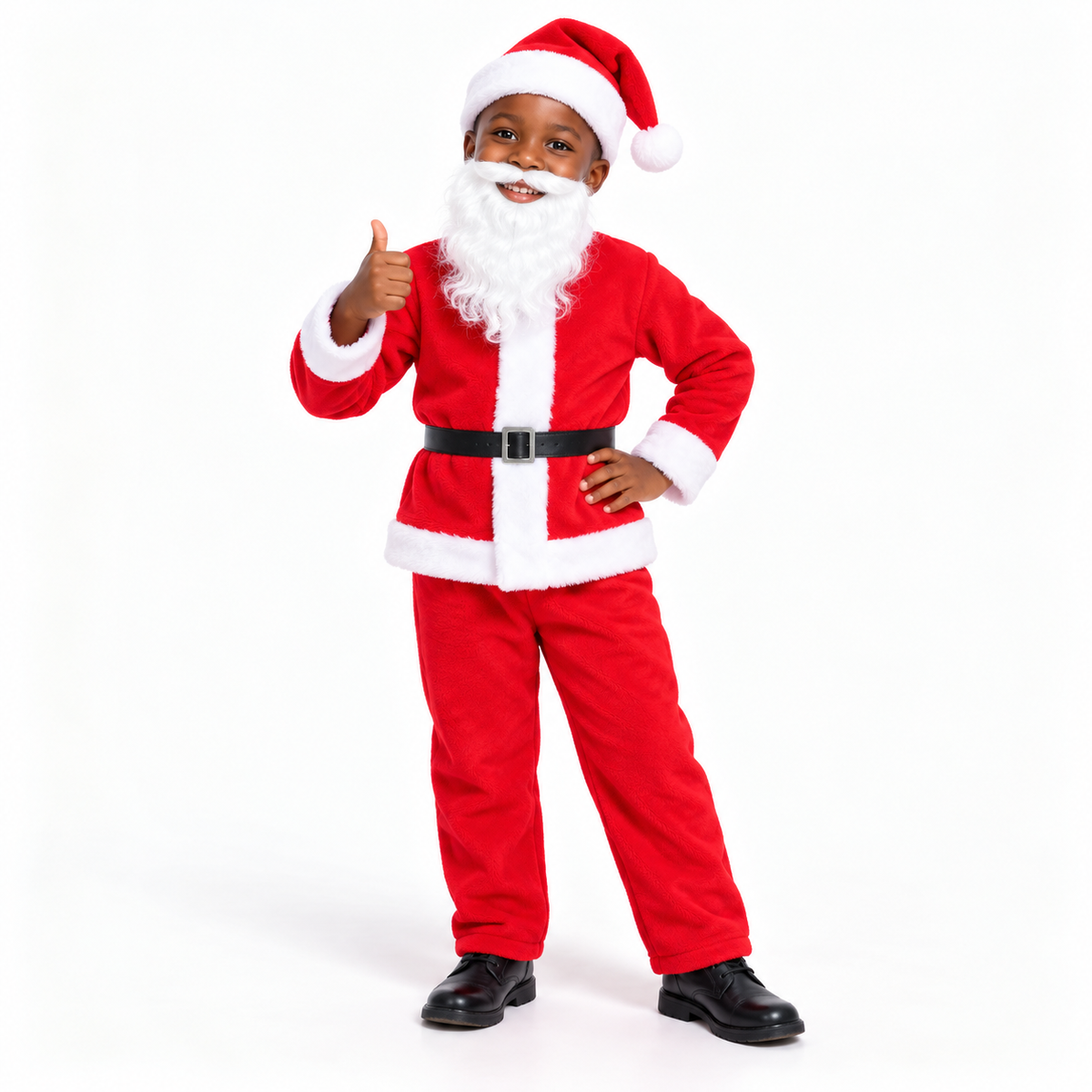 Costume Père Noël Enfant – Rouge & Blanc – 0 à 13 Ans
