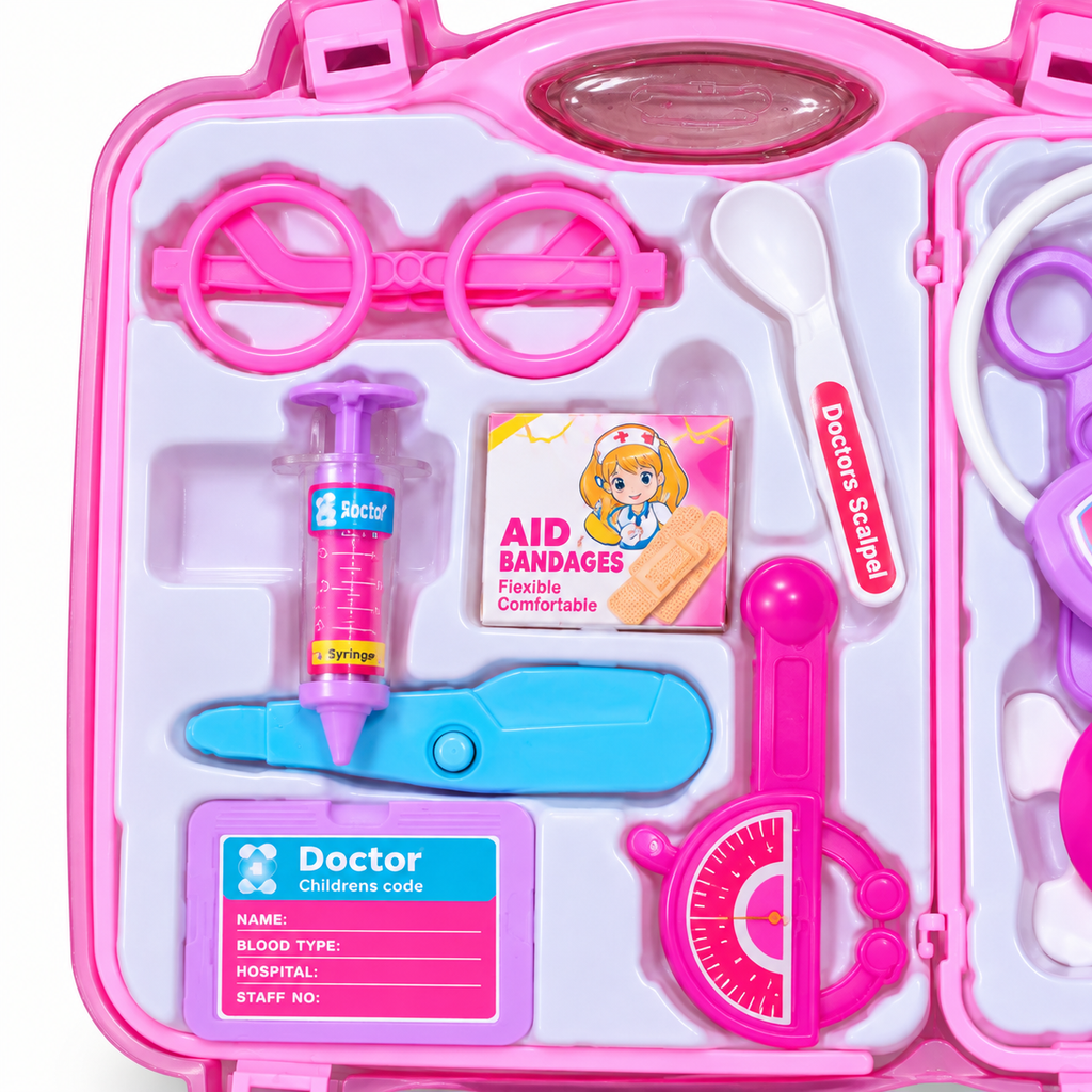 Coffret Docteur Enfant – Mallette Médicale de Jeu avec Accessoires -  3 ans+